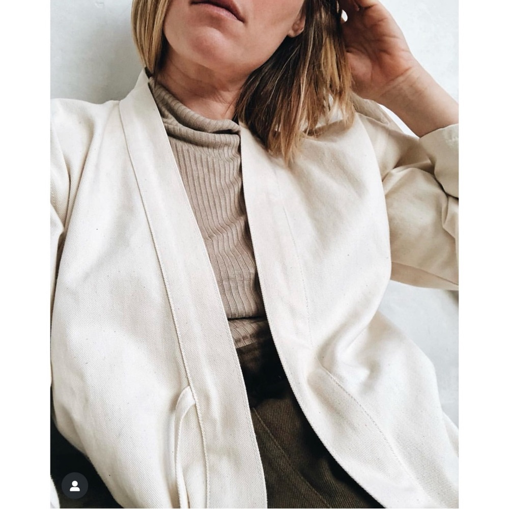 Rudy Jude Cream Blazer Tailored Minimalist Design